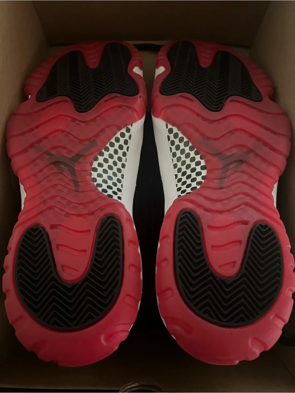 Jordan Black and Red Retro High-Top Sneakers